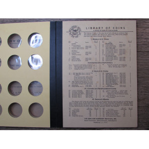 Library of Coins Album for Walking Liberty Half Dollars - 1937-1947 - part 2 - vintage supply