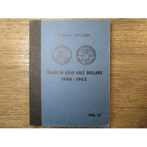 Library of Coins album for Franklin Half Dollars - 1948-1963 - vintage supply