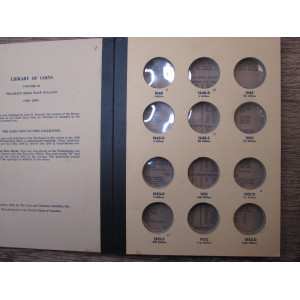 Library of Coins album for Franklin Half Dollars - 1948-1963 - vintage supply