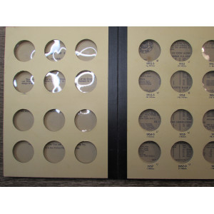 Library of Coins album for Franklin Half Dollars - 1948-1963 - vintage supply