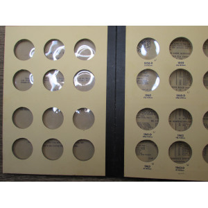 Library of Coins album for Franklin Half Dollars - 1948-1963 - vintage supply