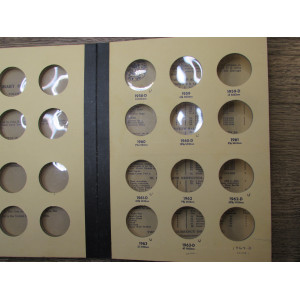 Library of Coins album for Franklin Half Dollars - 1948-1963 - vintage supply