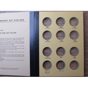 Library of Coins album for Kennedy Half Dollars - 1964 onwards