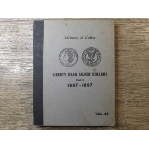 Library of Coins album for Morgan Dollars - 1887-1897 - vintage supply