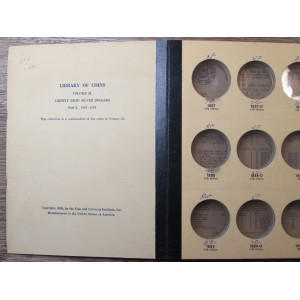 Library of Coins album for Morgan Dollars - 1887-1897 - vintage supply