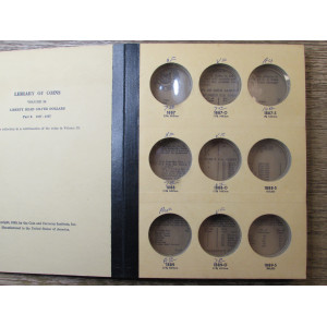Library of Coins album for Morgan Dollars - 1887-1897 - vintage supply