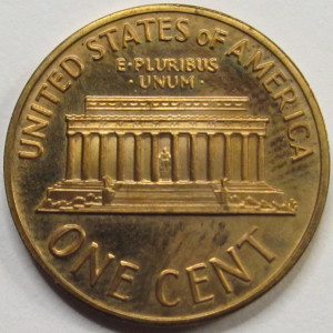 1972 S Lincoln Memorial Cent - vintage seventies proof penny