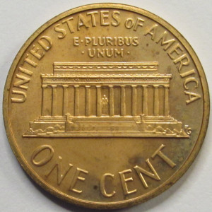 1975 S Lincoln Memorial Cent - vintage San Francisco mint proof penny