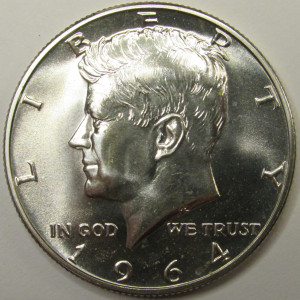 1964 JFK Half Dollar - first year of issue silver flashy proof coin 