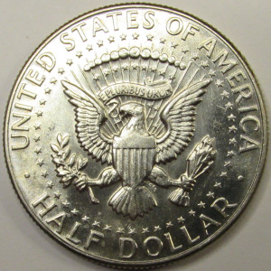 1966 JFK Half Dollar - 40 percent silver American silver half dollar