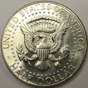 1967 JFK Half Dollar - vintage 40 percent silver American vintage half dollar