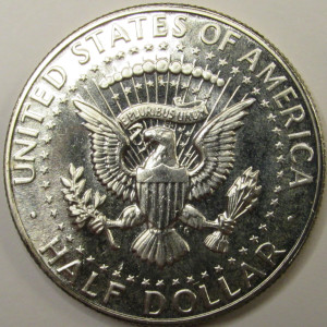 1967 SMS JFK Half Dollar - special mint set 40 percent silver vintage American coin