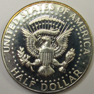 1969 S JFK Half Dollar - San Francisco mintmark 40 percent silver proof coin