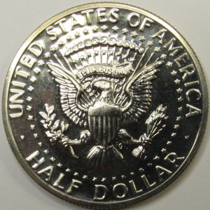 1971 S JFK Half Dollar - vintage American flashy proof coin