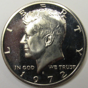 1972 S JFK Half Dollar - American flashy proof vintage coin