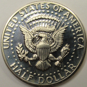 1974 S JFK Half Dollar - vintage American flashy proof coin