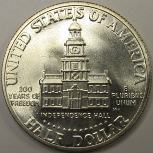 1976 S JFK Half Dollar - 40 percent silver - bicentennial 200 year vintage coin
