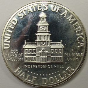 1976 S JFK Half Dollar - 40 percent silver proof - vintage bicentennial coin