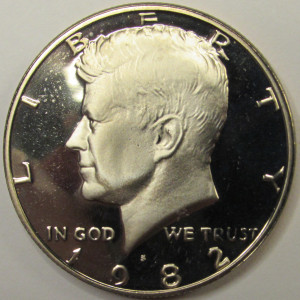 1982 S JFK Half Dollar - vintage flashy proof coin