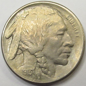 1913 S T1 Buffalo Nickel - San Francisco mintmark raised mound uncirculated classic US coin