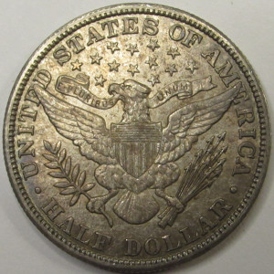 1909 Barber Half Dollar - antique 20th century silver higher grade coin