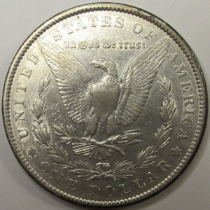 1901 Morgan Dollar - antique turn of the century American silver dollar