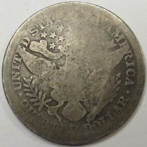 1898 Love Token -Barber Quarter - WA initials