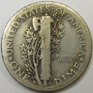 1916 S Mercury Dime - antique San Francisco mintmark American silver coin