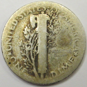 1917 S Mercury Dime - vintage San Francisco mintmark silver coin