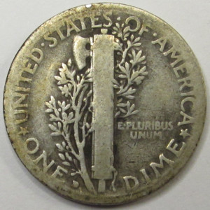 1931 D Mercury Dime - antique Denver mintmark Great Depression silver coin