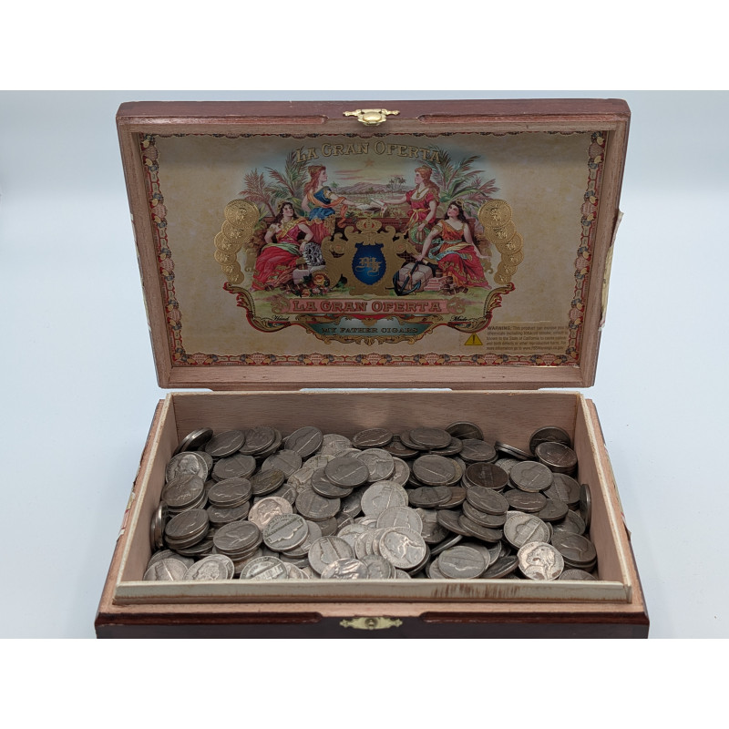 Lot of 400 1938-1964 Jefferson nickels - various dates and mintmarks - bulk lot