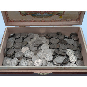 Lot of 400 1938-1964 Jefferson nickels - various dates and mintmarks - bulk lot
