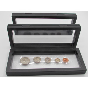 Large floating frame coin holders - choose quantity 3 / 5 / 10