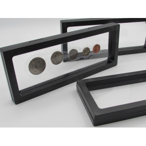 Large floating frame coin holders - choose quantity 3 / 5 / 10