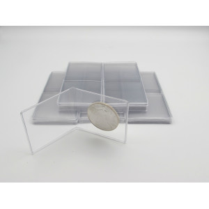 Super Archival 2.5" Mylar Coin Flips - heavy duty plastic - choose quantity 25 / 50 / 100 / 200 / 500