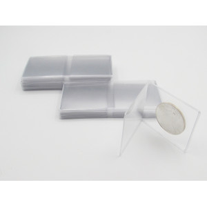 Super Archival 2.5" Mylar Coin Flips - heavy duty plastic - choose quantity 25 / 50 / 100 / 200 / 500