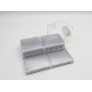Super Archival 2.5" Mylar Coin Flips - heavy duty plastic - choose quantity 25 / 50 / 100 / 200 / 500
