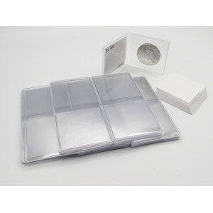 Super Archival 2.5" Mylar Coin Flips - heavy duty plastic - choose quantity 25 / 50 / 100 / 200 / 500