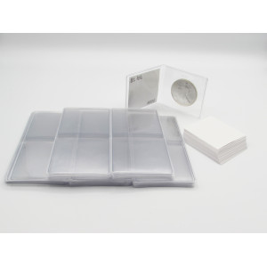 Super Archival 2.5" Mylar Coin Flips - heavy duty plastic - choose quantity 25 / 50 / 100 / 200 / 500