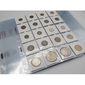 20 Pocket plastic archival Coin Pages for coin collecting storage - choose quantity 5 / 10 / 20