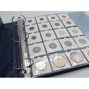 20 Pocket plastic archival Coin Pages for coin collecting storage - choose quantity 5 / 10 / 20