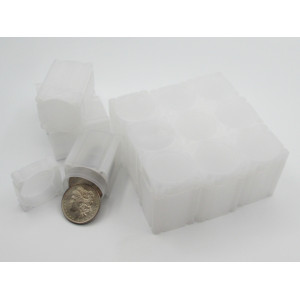 Square Large Dollar Tubes - Pack of 5 / 10 / 20 - archival quality plastic