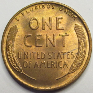 1945 S Lincoln Wheat Cent - antique San Francisco mintmark uncirculated penny