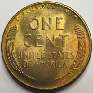 1951 S Lincoln Wheat Cent - antique San Francisco mintmark wheat penny