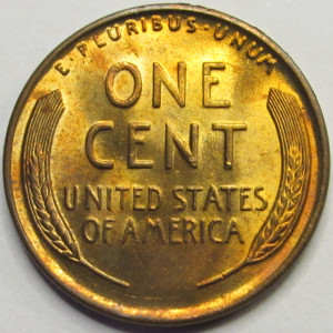 1935 Lincoln Wheat Cent - antique uncirculated thirties penny