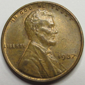 1937 Lincoln Wheat Cent - antique Great Depression era American penny