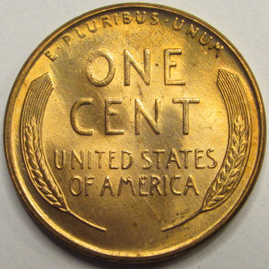 1957 D Lincoln Wheat Cent - antique Denver mintmark uncirculated penny