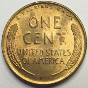 1934 Lincoln Wheat Cent - antique uncirculated American wheat penny