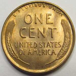 1937 Lincoln Wheat Cent - antique unriculated American wheat penny
