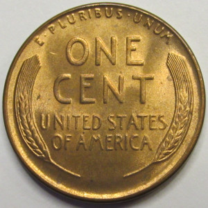 1937 D Lincoln Wheat Cent - antique Denver mintmark wheat penny